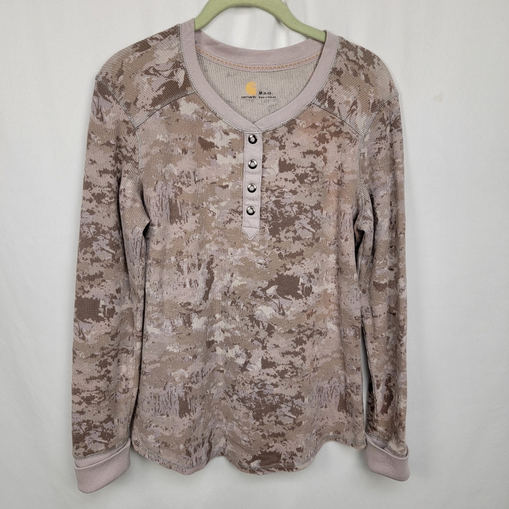 Women's carhartt camo long sleeve thermal